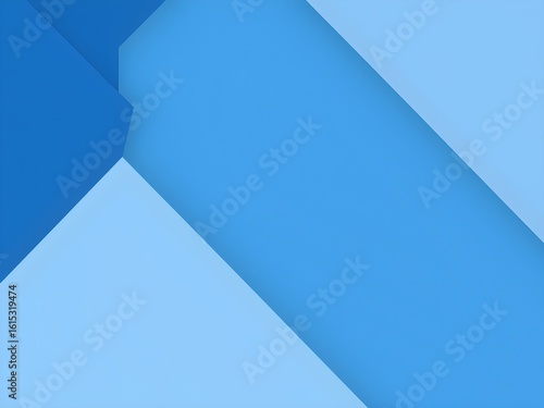 Modern Abstract Background with Geometric Shapes in Blue and Gray Tones – Clean 4K Design for Business or Presentation Use (AI Generated)