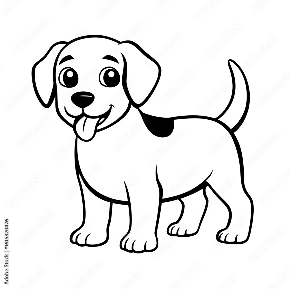 ute Cartoon Dog Line Art Vector Adorable Puppy Outline for Coloring Pages, Kids Art & Pet Design ute Cartoon Dog Line Art Vector Adorable Puppy Outline for Coloring Pages, Kids Art & Pet Design