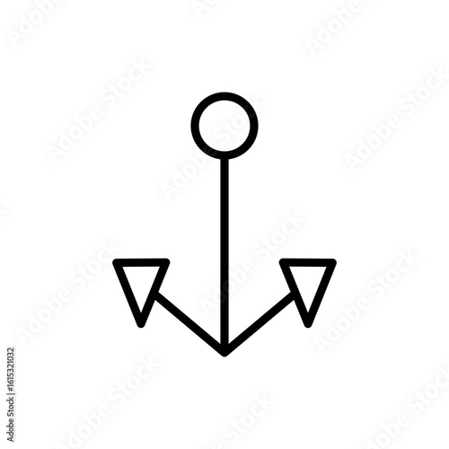 Anchor icon symbol for apps and websites. Anchor sign and symbol. Anchor marine icon.