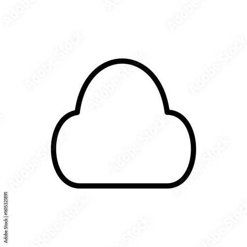 Cloud icon symbol for apps and websites. cloud sign and symbol