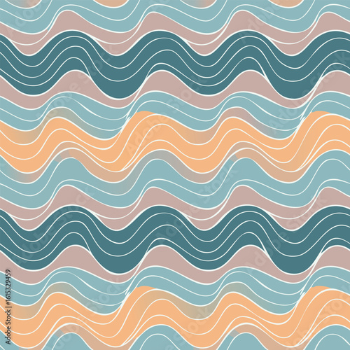 Abstract Corporate Seamless Wave Pattern
Elegant background pattern with wave lines and gradient tones for professional design use.