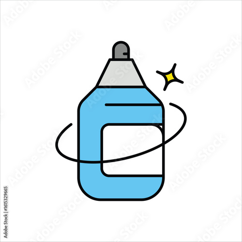 Air Freshener color line icon with white background vector stock illustration