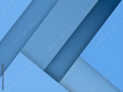 Modern Abstract Background with Geometric Shapes in Blue and Gray Tones – Clean 4K Design for Business or Presentation Use (AI Generated)