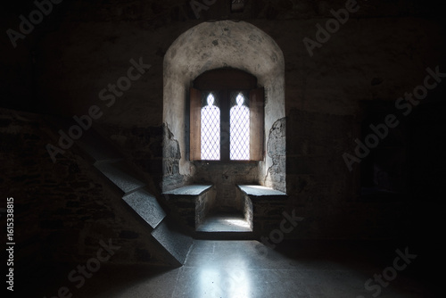 Medieval Stone Window with View 