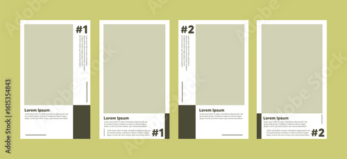 Fotografie Vertical Template with Symetric design, can use for instagram story, bussiness,