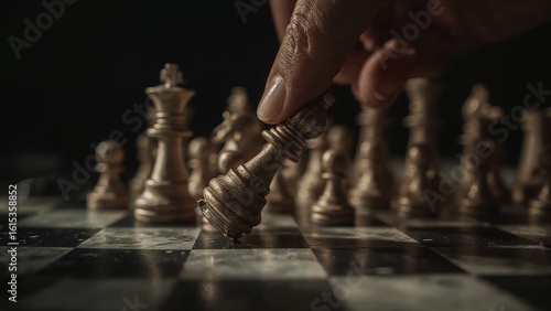 man playing chess