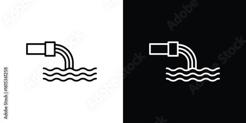 Wastewater icon for template logo, vector designs.