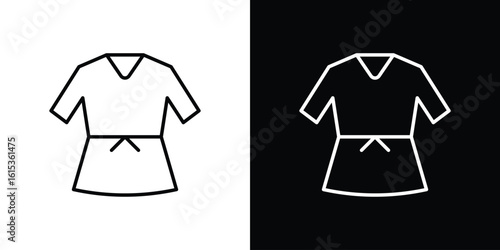 Uniform martial art icon for template logo, vector designs.