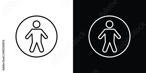 Universal access icon for template logo, vector designs.