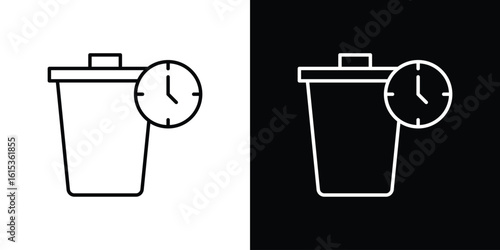 Time waste icon for template logo, vector designs.