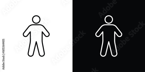 Person icon for template logo, vector designs.