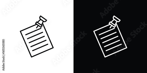 Note sticky icon for template logo, vector designs.
