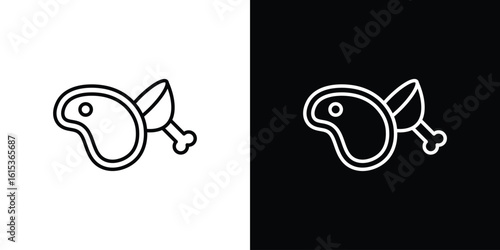 Meat icon for template logo, vector designs.