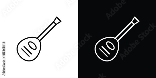 Mandolin icon for template logo, vector designs.