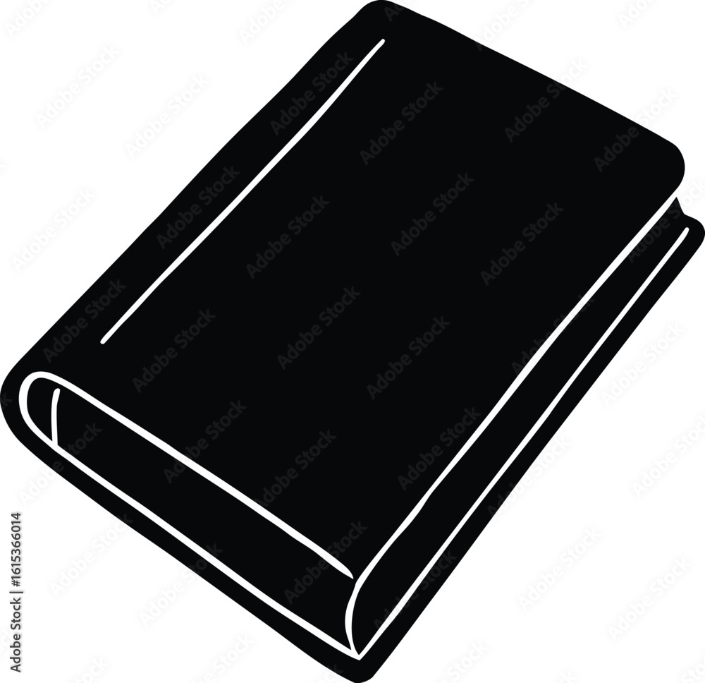 black book on white background black book on white background