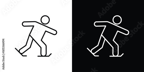 Ice skate icon for template logo, vector designs.
