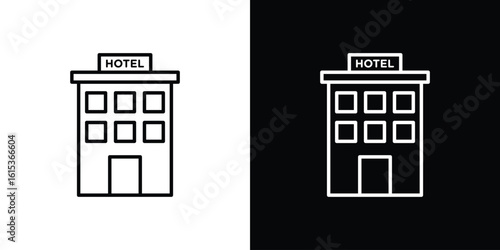 hotel icon for template logo, vector designs.