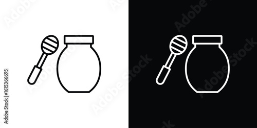 Honey pot icon for template logo, vector designs.