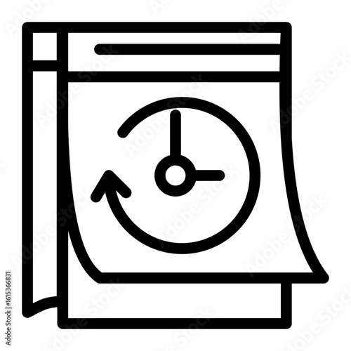 Budgeting Strategy Forecast Icon from Business Opportunity Collection (Outline Style)