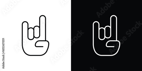 Hand Horns icon for template logo, vector designs.