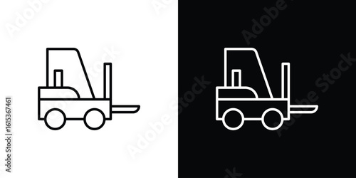 Forklift icon for template logo, vector designs.