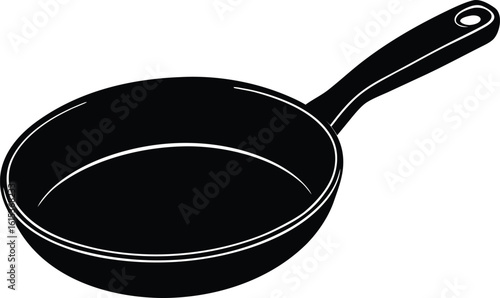 frying pan isolated on white