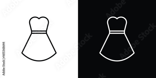 Dress icon for template logo, vector designs.