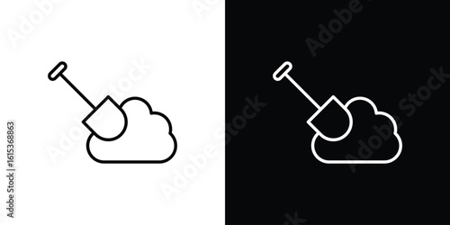 Digging icon for template logo, vector designs.