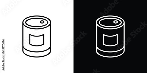 Can food icon for template logo, vector designs.