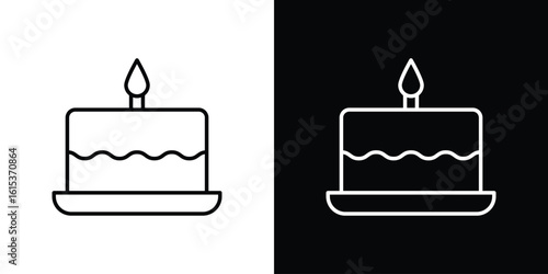 Cake icon for template logo, vector designs.