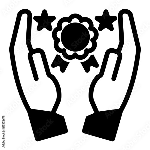 Customer Satisfaction Award Icon from Business Opportunity Collection (Mixed Style)