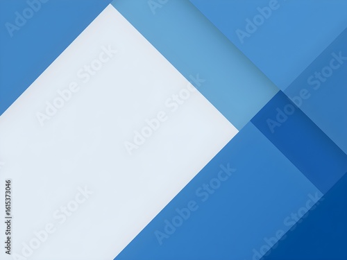 Modern Abstract Background with Geometric Shapes in Blue and Gray Tones – Clean 4K Design for Business or Presentation Use (AI Generated)