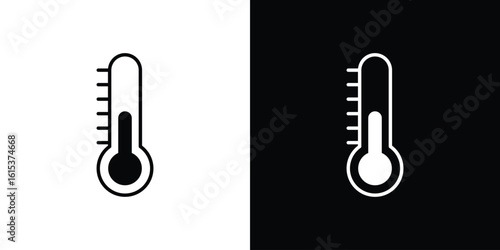 Temperature icon, logo elements of graphic designs