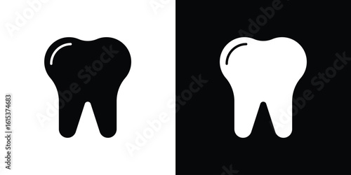 Teeth icon, logo elements of graphic designs