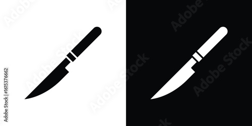 Scalpel icon, logo elements of graphic designs