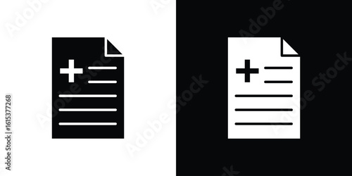 Prescription icon, logo elements of graphic designs
