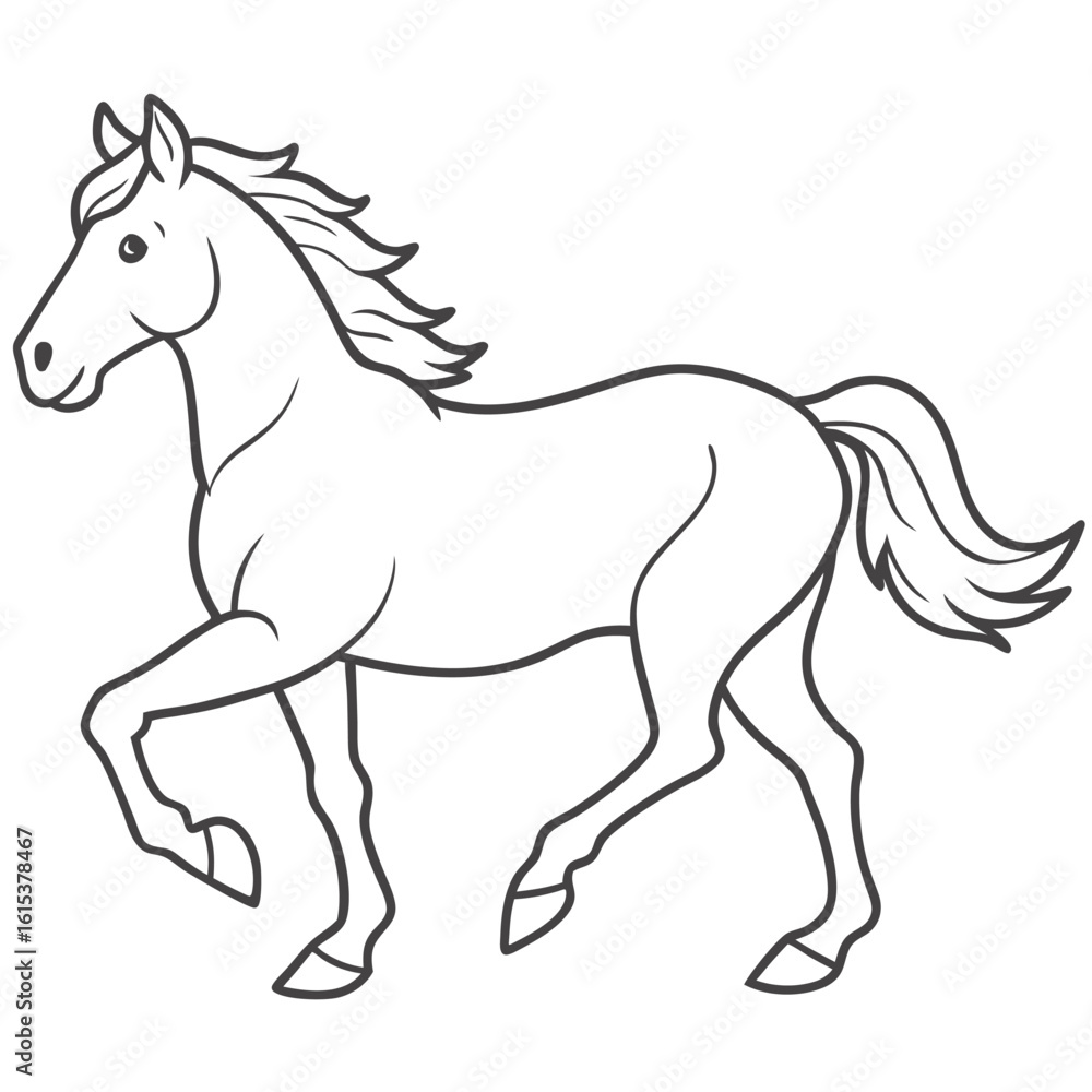 horse outline art illustration horse outline art illustration