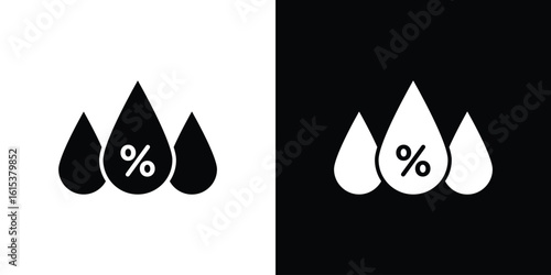 Humidity icon, logo elements of graphic designs