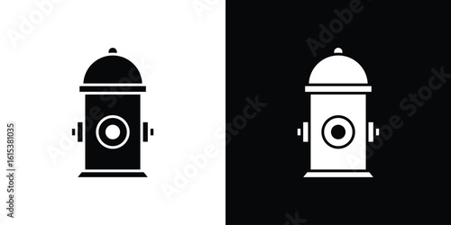 Fire hydrant icon, logo elements of graphic designs