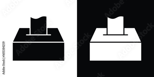 Box tissue icon, logo elements of graphic designs