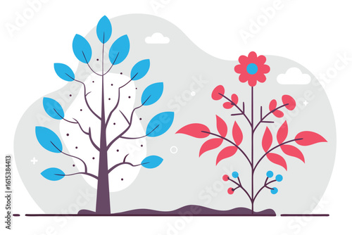 spring tree with flowers