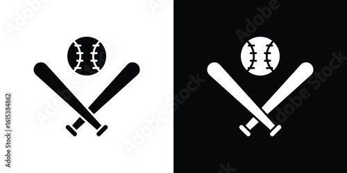 Baseball icon, logo elements of graphic designs