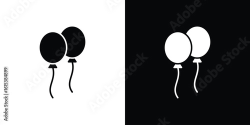 Balloon icon, logo elements of graphic designs