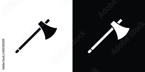 Axe icon, logo elements of graphic designs