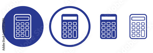Calculator icon set vector. Accounting calculator sign and symbol.