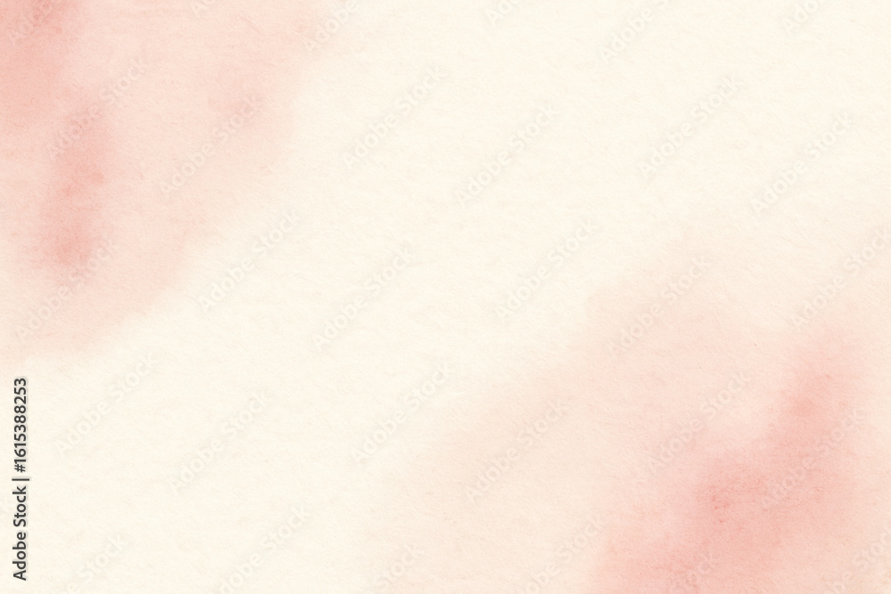 Fototapeta premium Watercolor background in salmon pink with subtle bleeding