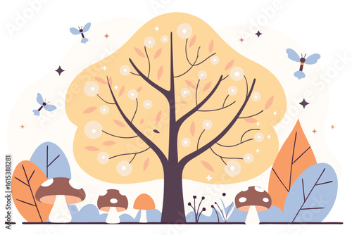 tree with birds
