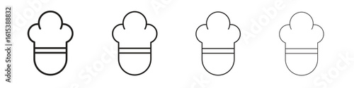 Chef icon linear vector icon in a editable style.