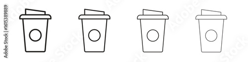 Togo Cup icon linear vector icon in a editable style.