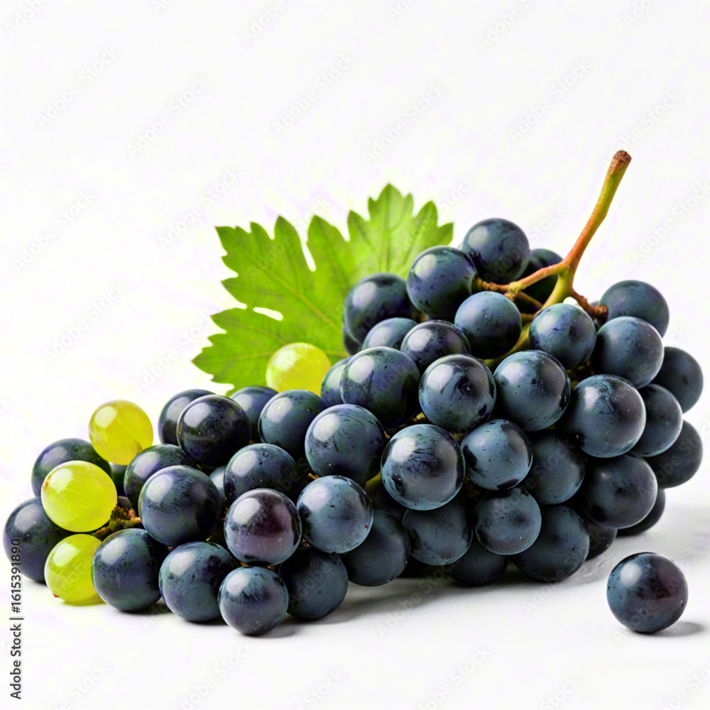 Fototapeta premium bunch of grapes on a white background